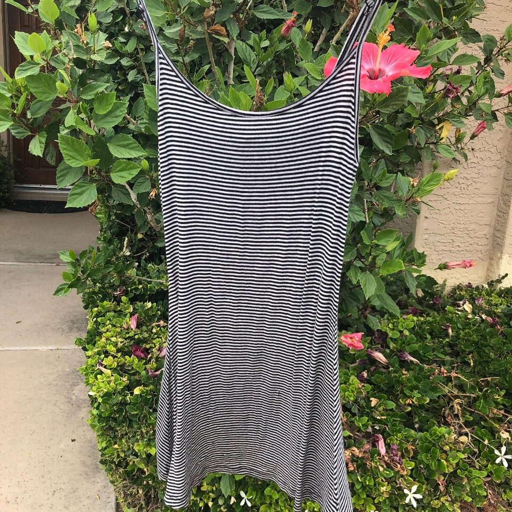 Brandy Melville Striped Spaghetti Strap Dress